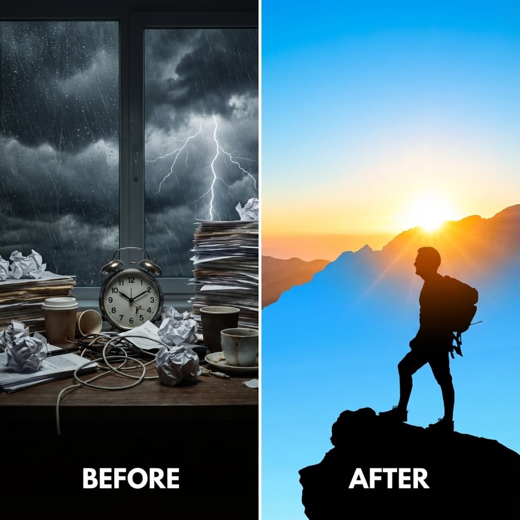 Before and After Mental Reset